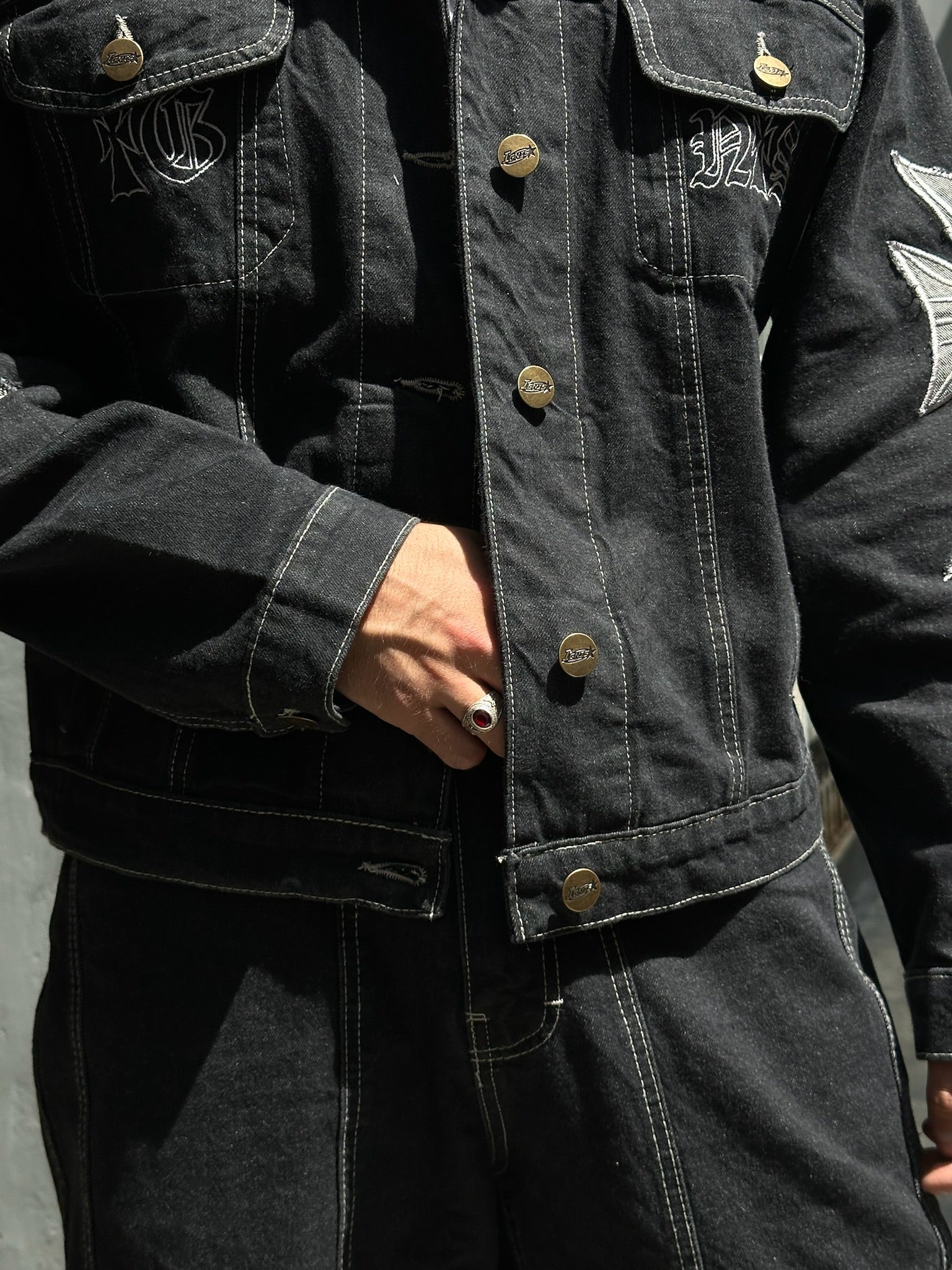 Raw Crossed Jacket