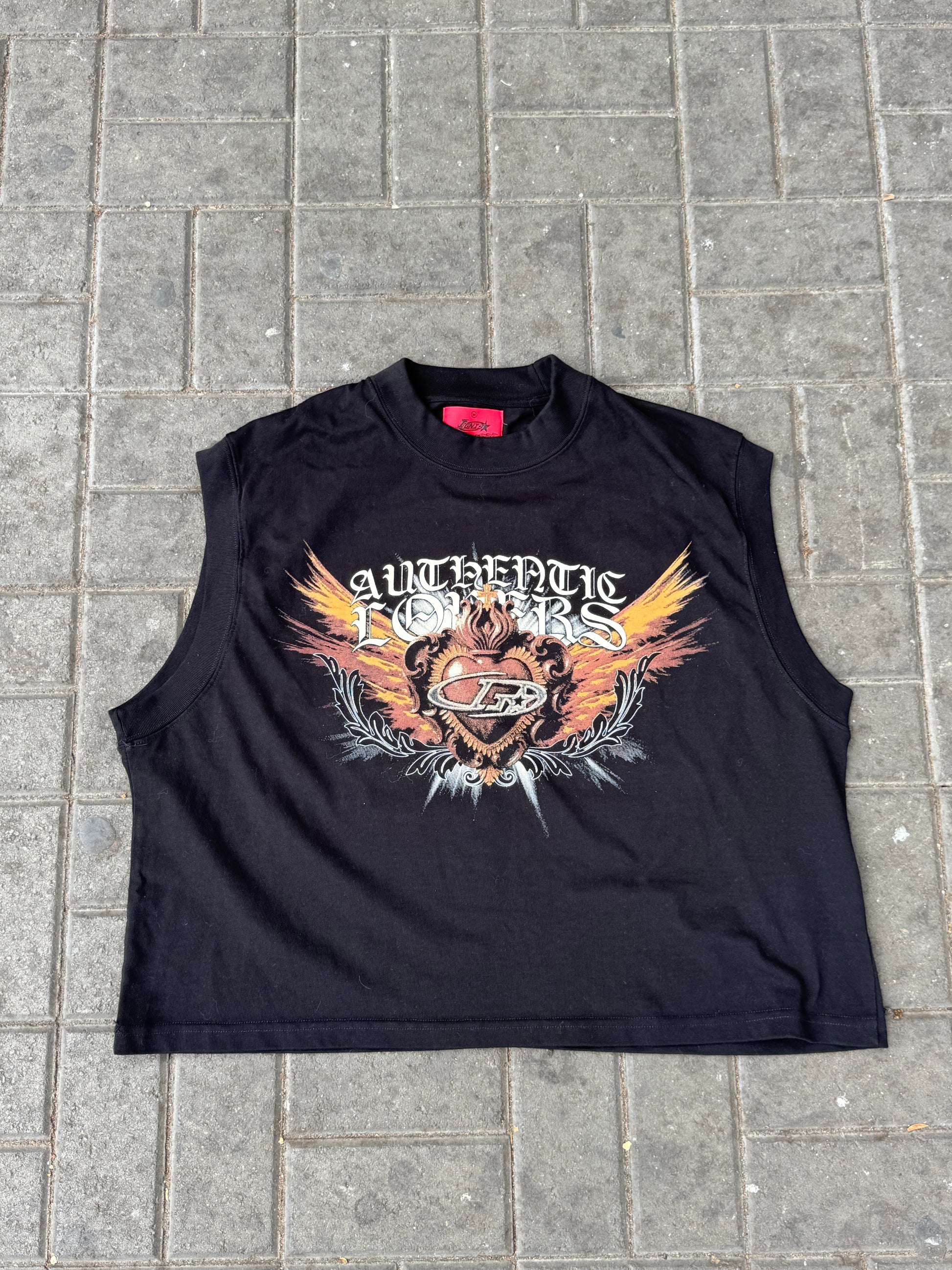 80s heart sleeveless